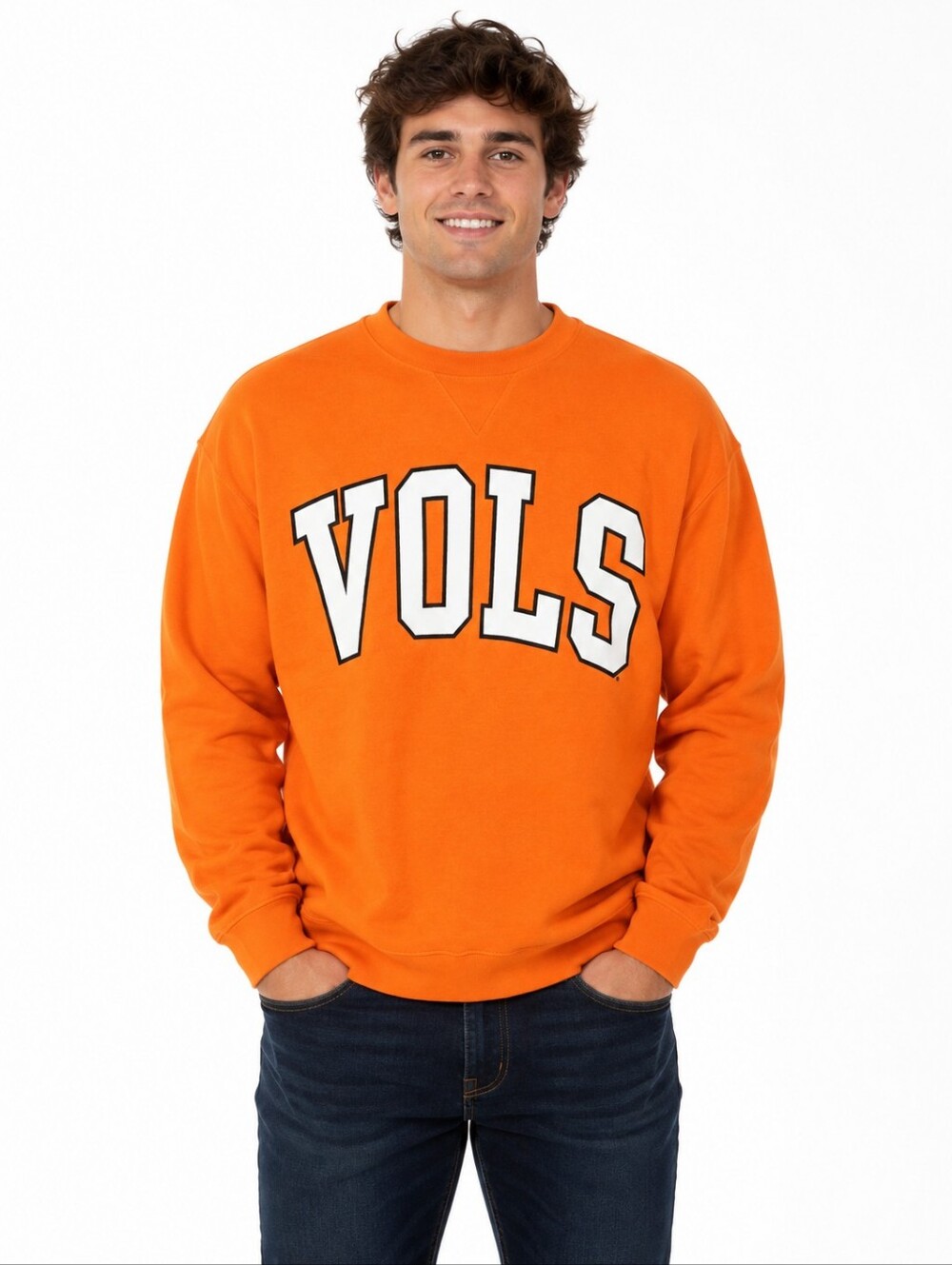 Tennessee Volunteers VOLS Sweatshirt Men M Orange Gear For Sports Big Cotton
